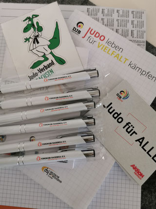 Werbemittel des Vereines Judosport